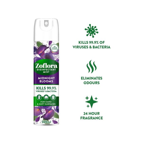 Zoflora Midnight Bloom Aerosol Mist 300ml Supply