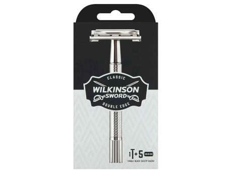 Wilkinson Sword Classic Double Edge Single Blade Safety Razor (+ 5 Blades) Fashion