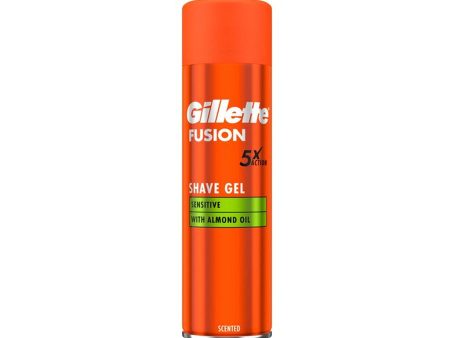 Gillette Fusion 5 Sensitive Shaving Gel 200ml For Cheap