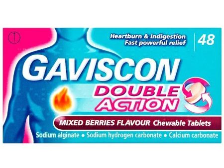 Gaviscon Double Action Mixed Berry Tablets (48 Pack) Online Sale