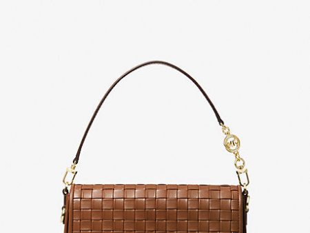 Bradshaw Small Woven Leather Shoulder Bag For Discount