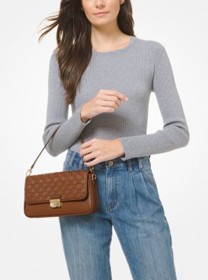 Bradshaw Small Woven Leather Shoulder Bag For Discount