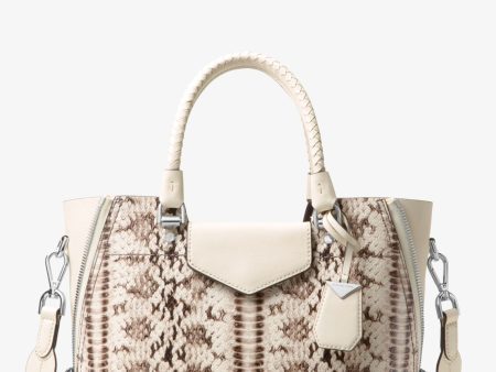 Blakely Snake-Embossed Leather Satchel Online