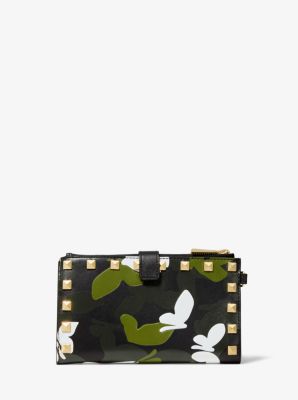 Adele Butterfly Camo Leather Smartphone Wallet on Sale