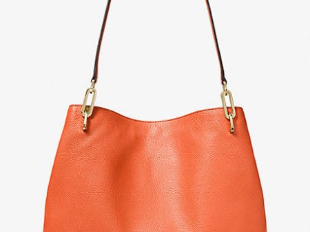 Leighton Large Pebbled Leather Shoulder Bag Fashion