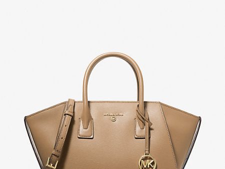 Avril Large Leather Top-Zip Satchel Sale