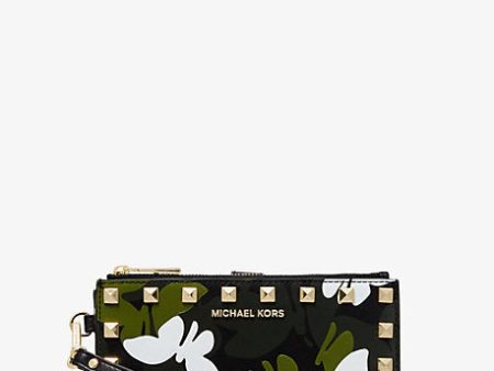 Adele Butterfly Camo Leather Smartphone Wallet on Sale