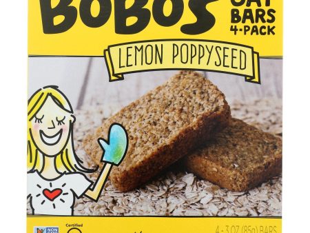 Bobo s Oat Bars - Oat Bar - Lemon Poppyseed - Case Of 6 - 4 Pk Cheap