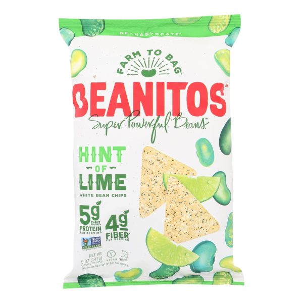 Beanitos - White Bean Chips - Hint Of Lime - Case Of 6 - 5 Oz. Online Hot Sale