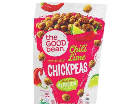 The Good Bean Crispy Crunchy Chickpea Snacks - Smoky Chili And Lime - Case Of 6 - 6 Oz. Online now