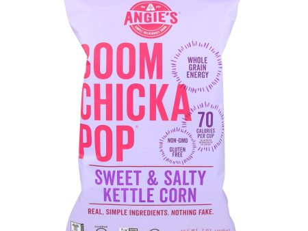 Angie s Kettle Corn Boom Chicka Pop Sweet And Salty Popcorn - Case Of 12 - 7 Oz. Supply