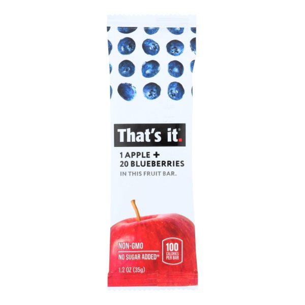 That s It Fruit Bar - Apple And Blueberry - Case Of 12 - 1.2 Oz on Sale