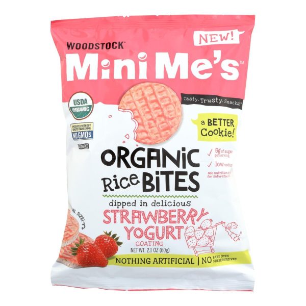 Woodstock Organic Strawberry Yogurt Rice Bites - Case Of 8 - 2.1 Oz Online Sale