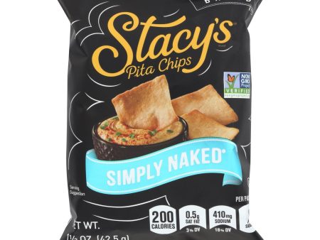 Stacey s Pita Chips - Simply Naked - 1.5 Oz - Case Of 24 Fashion