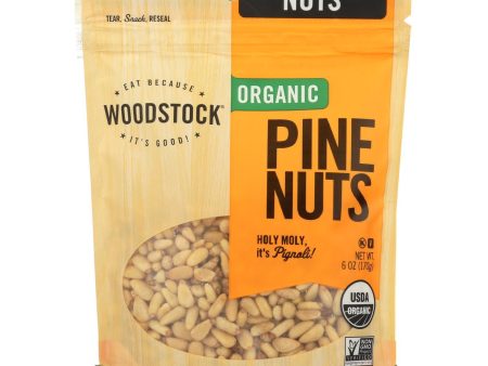 Woodstock Organic Pine Nuts - Case Of 8 - 6 Oz For Sale