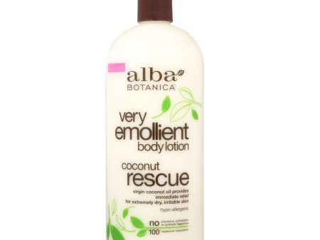 Alba Botanica - Body Lotion - Very Emollient - Coconut Rescue - 32 Oz Online