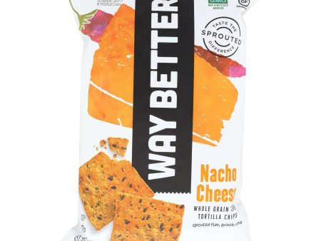 Way Better Snacks Tortilla Chips - Nacho Cheese - Case Of 12 - 5.5 Oz. For Discount