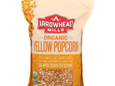 Arrowhead Mills - Organic Popcorn - Yellow - Case Of 6 - 28 Oz. For Cheap