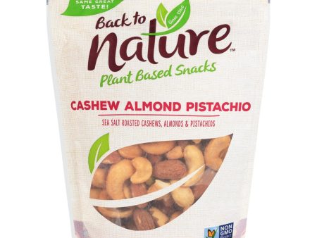 Back To Nature Cashew Almond Pistachio Mix - Case Of 9 - 9 Oz. Sale