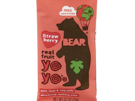 Bear Real Fruit Yoyos - Strawberry - Case Of 6 - 3.5 Oz. For Cheap