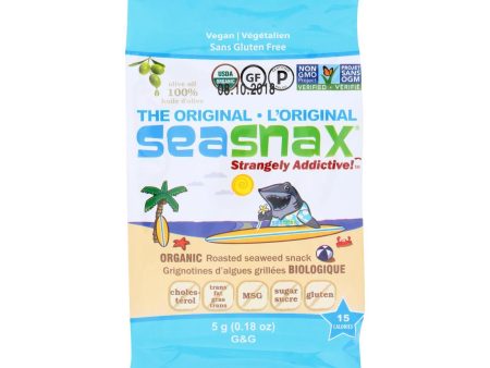 Seasnax Organic Seasnax Original Roasted Seaweed Snack - Case Of 24 - 0.18 Oz. Online Hot Sale