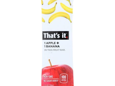 That s It Fruit Bar - Apple And Banana - Case Of 12 - 1.2 Oz Supply