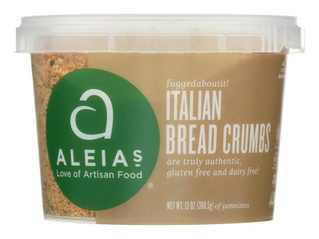 Aleia s - Gluten Free Bread Crumbs - Italian - Case Of 12 - 13 Oz. Sale