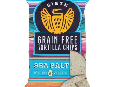 Siete Tortilla Chip - Sea Salt - Case Of 12 - 5 Oz Online