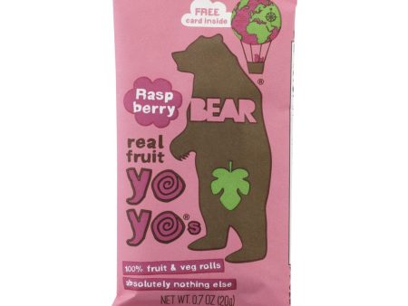 Bear Real Fruit Yoyo Snack - Raspberry - Case Of 6 - 3.5 Oz. Hot on Sale