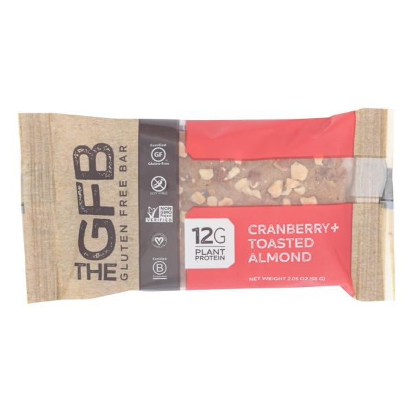 The Gluten Freeb Bar - Cranberry Toasted Almond - Gluten Free - Case Of 12 - 2.05 Oz Sale