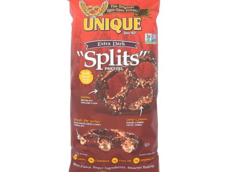 Unique Pretzels - Splits - Extra Dark - Case Of 12 - 11 Oz. Supply