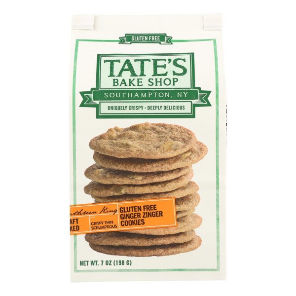 Tate s Bake Shop Ginger Zinger Cookies - Case Of 12 - 7 Oz. Sale