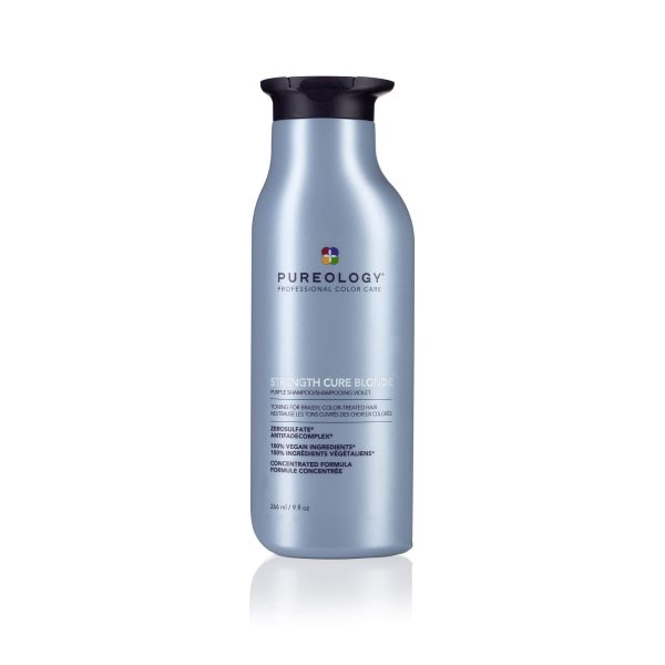 PUREOLOGY STRENGTH CURE BLONDE TONING SHAMPOO 266ML Discount