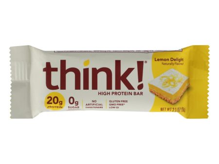 Think Products High Protein Bar - Lemon Delight - Case Of 10 - 2.1 Oz. For Sale