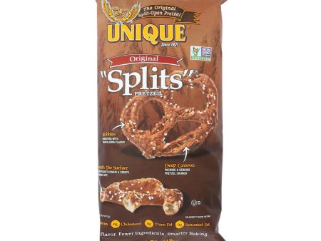 Unique Pretzels - Pretzel Splits - Original - Case Of 12 - 11 Oz. Supply