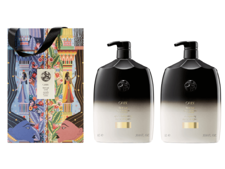 SEASONAL ORIBE GOLD LUST SHAMPOO AND CONDITIONER LITRE GIFT SET For Cheap