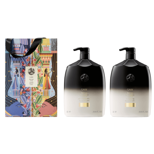 SEASONAL ORIBE GOLD LUST SHAMPOO AND CONDITIONER LITRE GIFT SET For Cheap