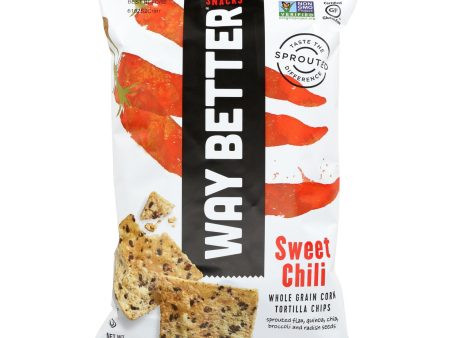 Way Better Snacks Tortilla Chips - Sweet Chili - Case Of 12 - 5.5 Oz. Fashion