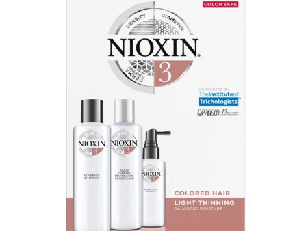 Nioxin System Trial Kit 3, Cleanser, Scalp Therapy, Scalp Treatment Hot on Sale