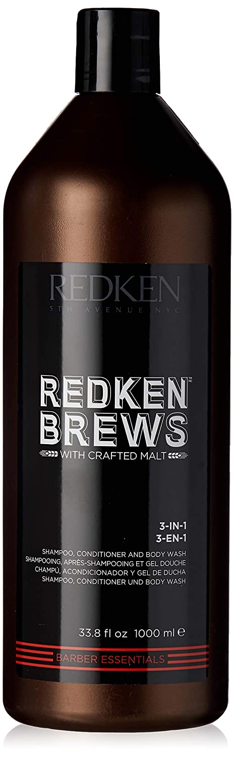 Redken Brews 3-in-1 Shampoo, Conditioner & Body Wash For Men Online Sale