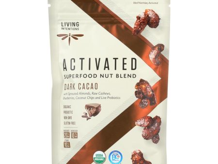 Living Intentions Nut Blend - Sprouted - Dark Cacao - Case Of 6 - 4 Oz Hot on Sale