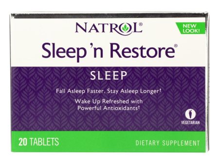 Natrol Sleep  n Restore - 20 Tablets Supply