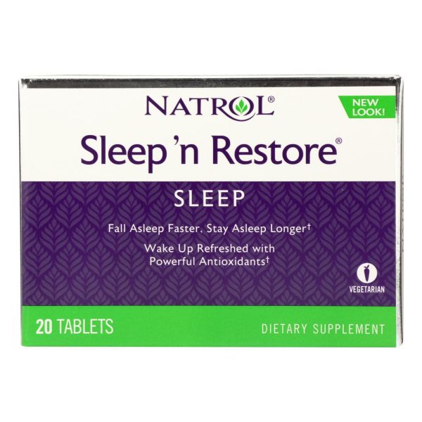 Natrol Sleep  n Restore - 20 Tablets Supply