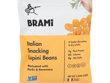 Brami Lupini Snack - Garlic And Herb - Case Of 8 - 5.3 Oz. Fashion