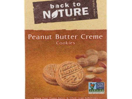 Back To Nature Creme Cookies - Peanut Butter - Case Of 6 - 9.6 Oz. Discount