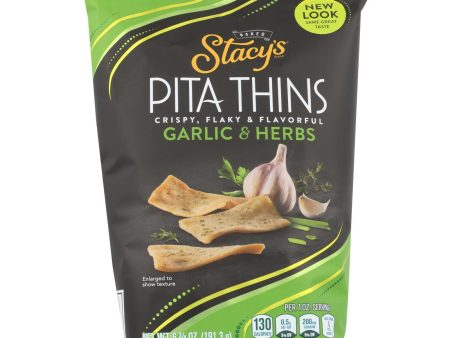 Stacy s Pita Chips Perfectly Thymed Pita Crisps - Case Of 8 - 6.75 Oz. Hot on Sale