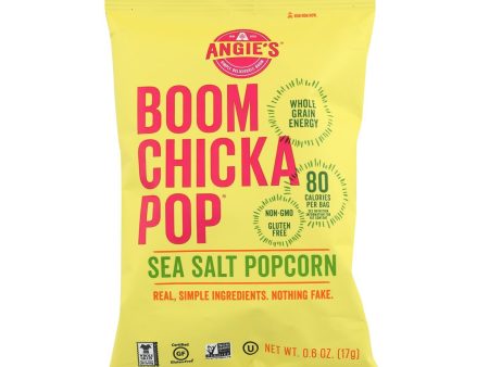 Angie s Kettle Corn Boom Chicka Pop Sea Salt Popcorn - Case Of 24 - 0.6 Oz. Online now