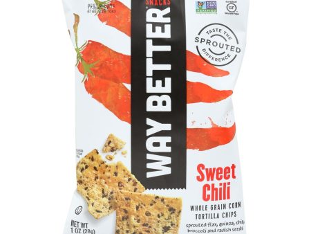 Way Better Snacks Tortilla Chips - Sweet Chili - Case Of 12 - 1 Oz. Online Hot Sale