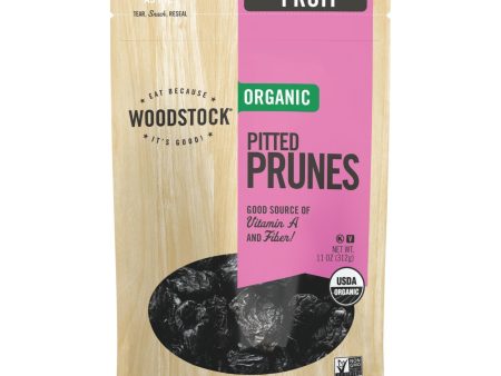 Woodstock Organic Pitted Prunes - Case Of 8 - 11 Oz Supply