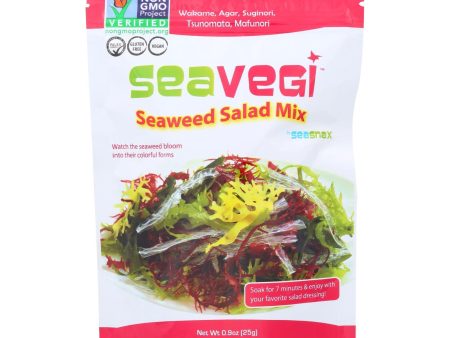 Seasnax Seaweed Snak - Vegetable Salad Mix - Case Of 12 - .9 Oz For Cheap